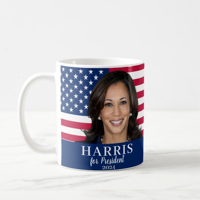 Mug Kamala Harris Pour Président 2024 (Gauche)