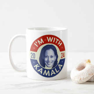 Mug Kamala Harris Président 2024 Democrat Photo Retro