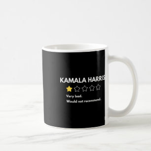 Mug Kamala Harris Une Note 1 Étoiles Très Mauvaise Ne