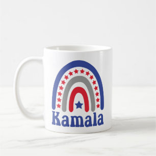 Mug Kamala Politique Boho Patriotique Rainbow Retro