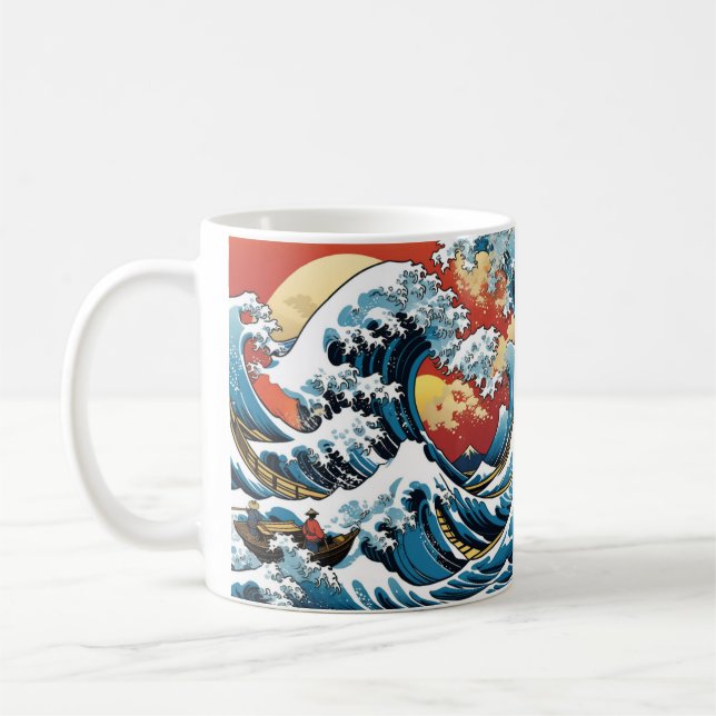 Mug Kanagawa Japonais La grande vague (Gauche)