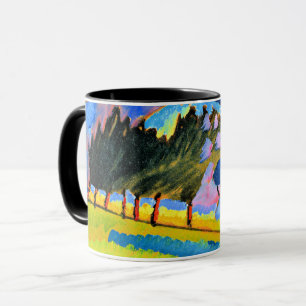 Mug Kandinsky - Paysage avec collines ondulantes