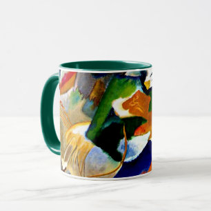 Mug Kandinsky - Peinture avec Centre Vert