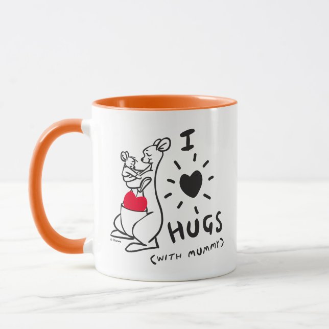 Mug Kanga & Roo | I Love Hugs (avec maman) (Gauche)