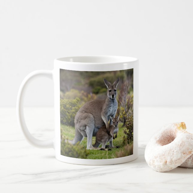 Mug Kangaroo et Joey (Avec donut)