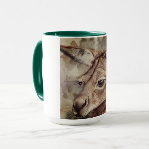Mug Kangaroo Watercolor Art