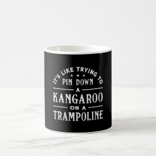 Mug Kangourou Sur Trampoline Gymnaste Trampoline