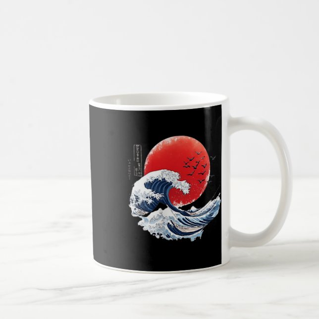 Mug Katsushika Hokusai Japanese Great Wave Men Women K (Droite)