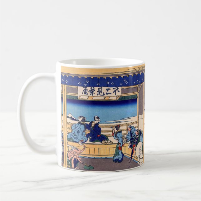 Mug Katsushika Hokusai - Yoshida sur le Tokaido (Gauche)