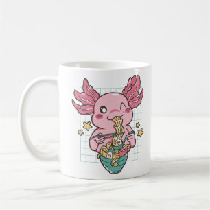 Mug Kawaii Axolotl mange Ramen