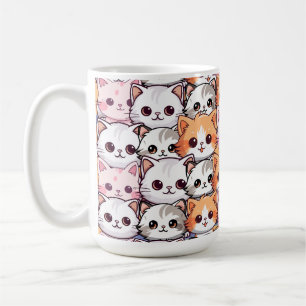 Mug Kawaii Chat félin Kitten visage animal de compagni