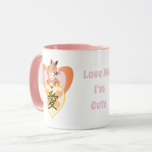 Mug Kawaii Foxy Cosplay Love Heart