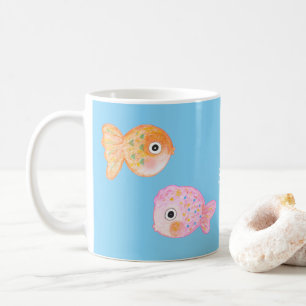 Mug Kawaii Goldfish Cuire drôle Poisson Nom personnal