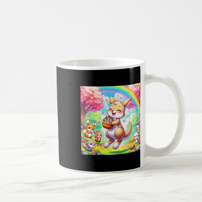 Mug Kawaii Kangaroo Pâques adorable Pâques Kangaroo (Droite)