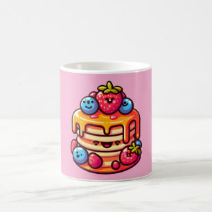 Mug Kawaii Pancake Petit-déjeuner Cuisine Conception d
