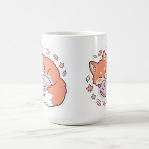 Mug Kawaii Renard de jeu endormi