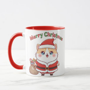 Mug Kawaii Santa Chat Noël Cadeau pour les Amateur