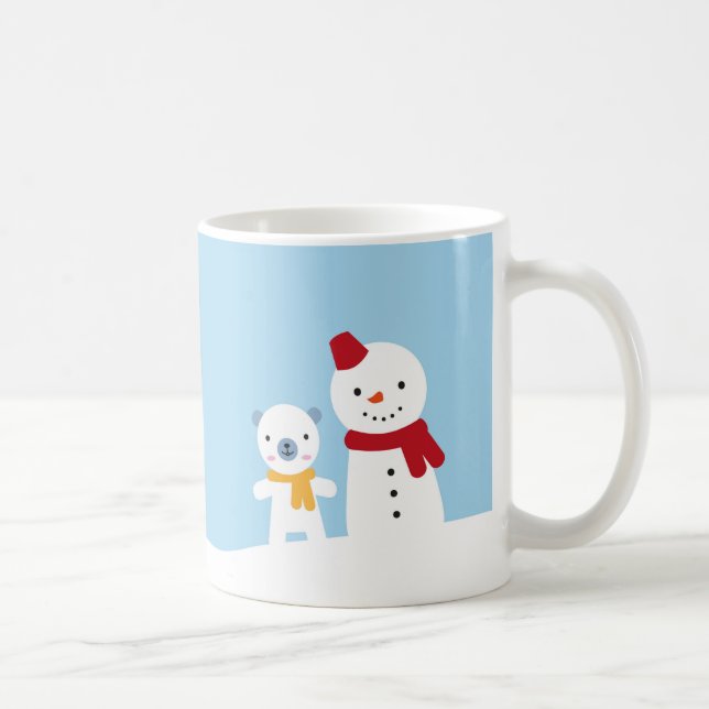 Mug Kawaii Snow Day with Bunny & Bear Christmas (Droite)