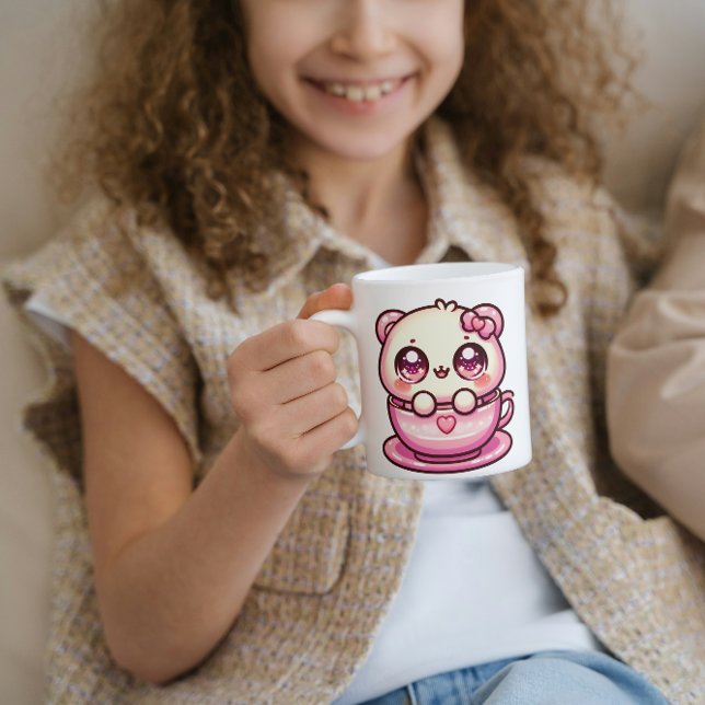 Mug Kawaii Teddy Bear dans une coupe (Créateur téléchargé)