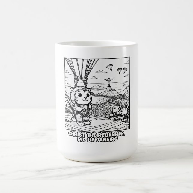 Mug Kawaii Tigers au Christ Rédempteur, Rio (Centre)