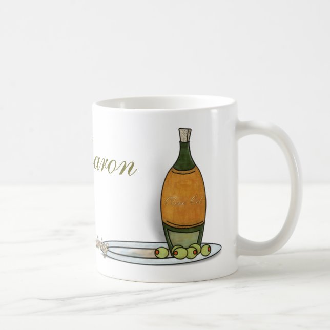 Mug Kawaii Turquie Thanksgiving Nom PERSONNALISÉ (Droite)