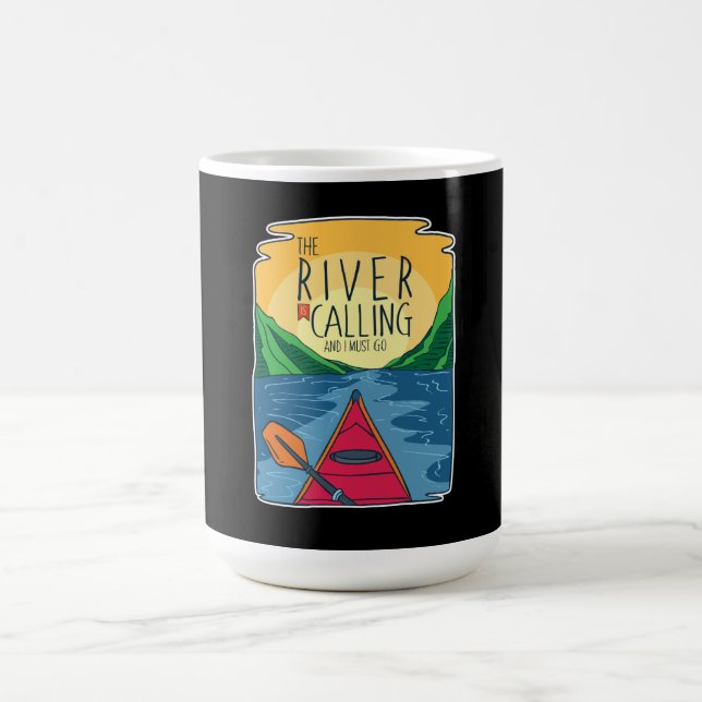 Mug Kayak - River Appelle Et Je Dois Y Aller (Centre)