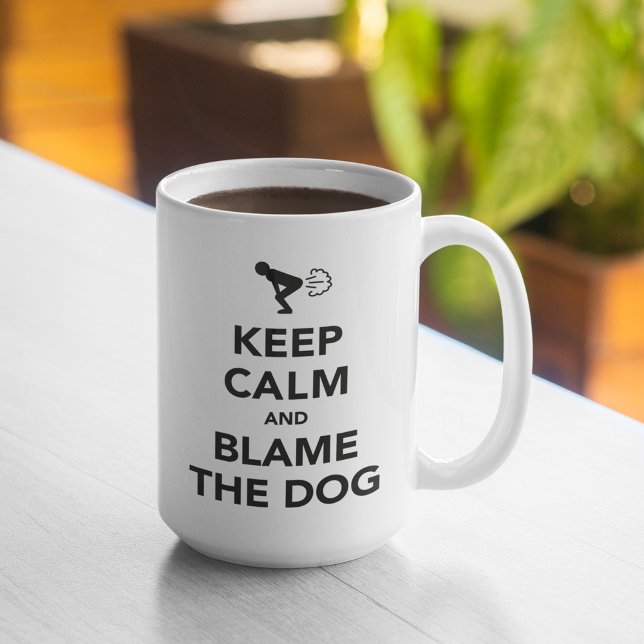 Mug Keep Calm and Blame The Dog (Créateur téléchargé)