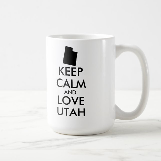 Mug KEEP CALM et LOVE UTAH (Droite)