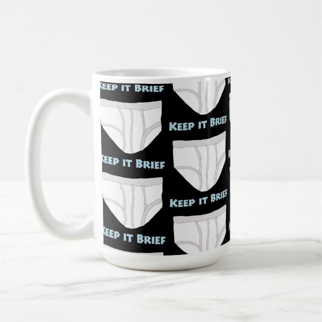 Mug Keep it Brief (Gauche)