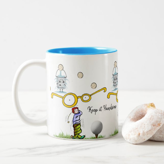Mug Keep it Handsome Golfer (With Donut)