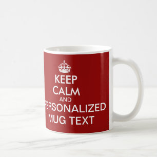 Mug KeepCalm attaque le modèle de   Personalizable