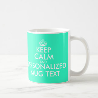 Mug KeepCalm vert en bon état attaque le modèle de |