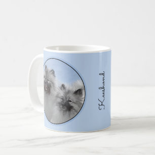 Mug Keeshond Paire de Kees Peinture Art animal origina