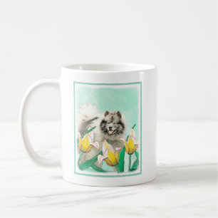 Mug Keeshony in Tulips Peinture mignonne Original Chie
