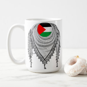 Mug Keffiyeh Écharpe palestinienne tissu traditionnel