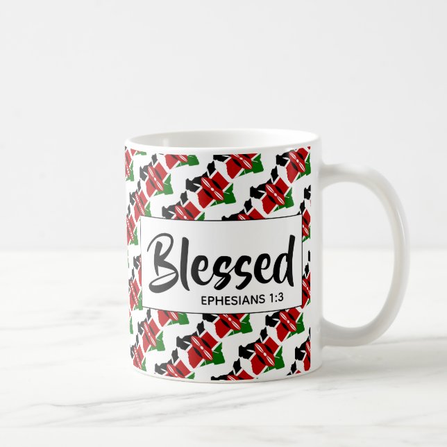 Mug KENYA Bienheureux Éphésiens Écriture Chrétienne (Droite)