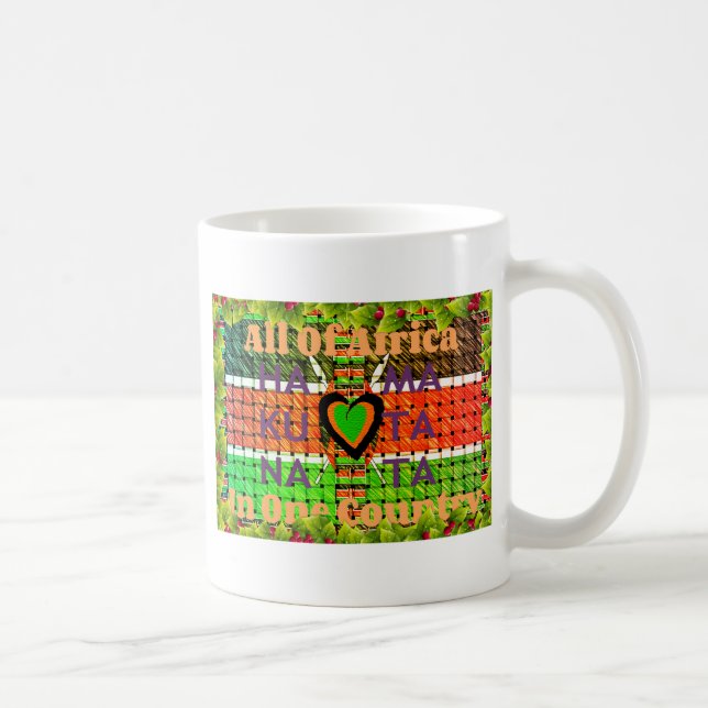 Mug Kenya : Toute l'Afrique dans un pays - Drapeau tis (Droite)