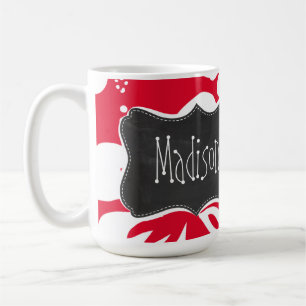 Mug Ketmie tropicale rouge de cadmium ; Tableau