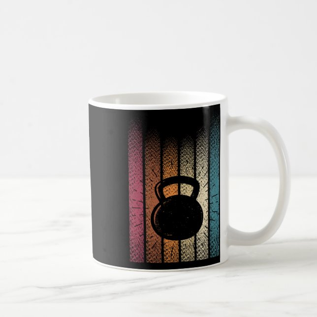 Mug Kettlebell Retro Workout Powerlifter Bodybuilder (Droite)