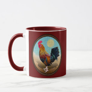 Mug Key West - Rooster tzigane Vintage ovale
