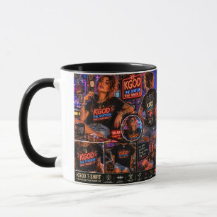 Mug KGOD Radio Nuit Personnalisable Personnalisée