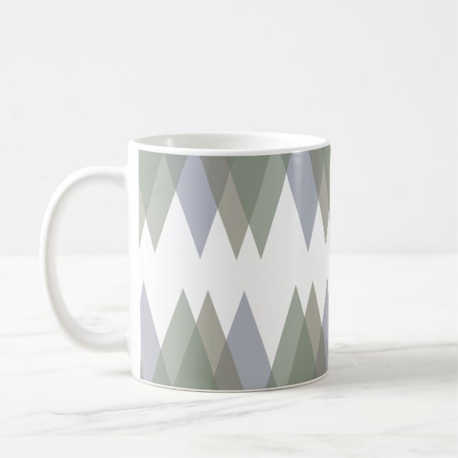 Mug Khaki triangles (Gauche)