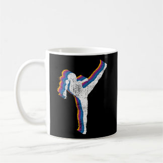 Mug Kickboxing fille Vintage Kickboxer cadeau