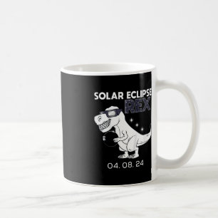 Mug Kids Solar Eclipse T Rex 04.08.2024 Dino Fun Toddl