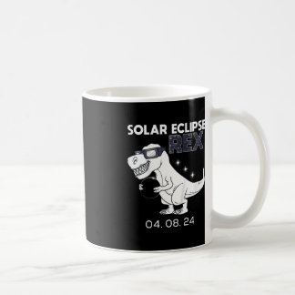 Mug Kids Solar Eclipse T Rex 04.08.2024 Dino Fun Toddl