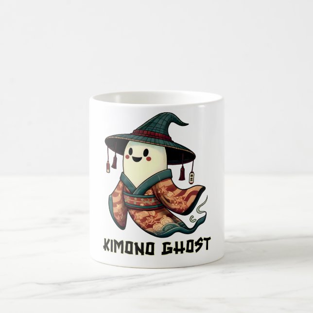 Mug Kimono fantôme - Trick ou régal - Happy halloween (Centre)