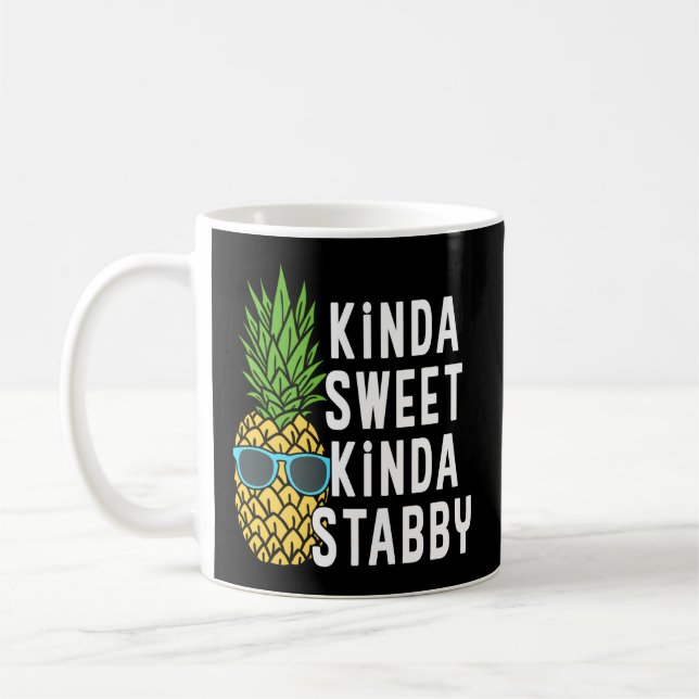 Mug Kinda Sweet Kinda Stabby Novelty Punny (Gauche)