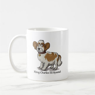 Mug King Charles III Spaniel - Cartoon