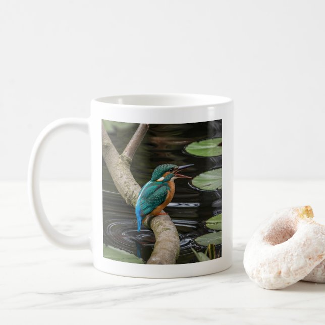 Mug Kingfisher Bird (Avec donut)