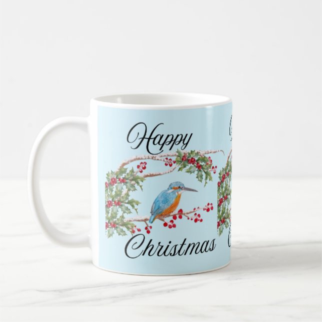 Mug Kingfisher Christmas (Gauche)